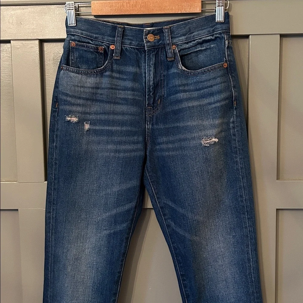Madewell The Perfect Vintage Jean Johnny Wash Cotton Rigid High Rise Size 25